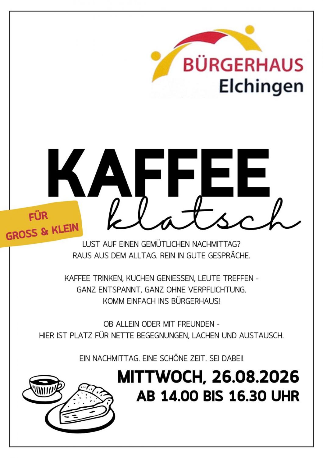 Kaffeeklatsch 26-08-2026